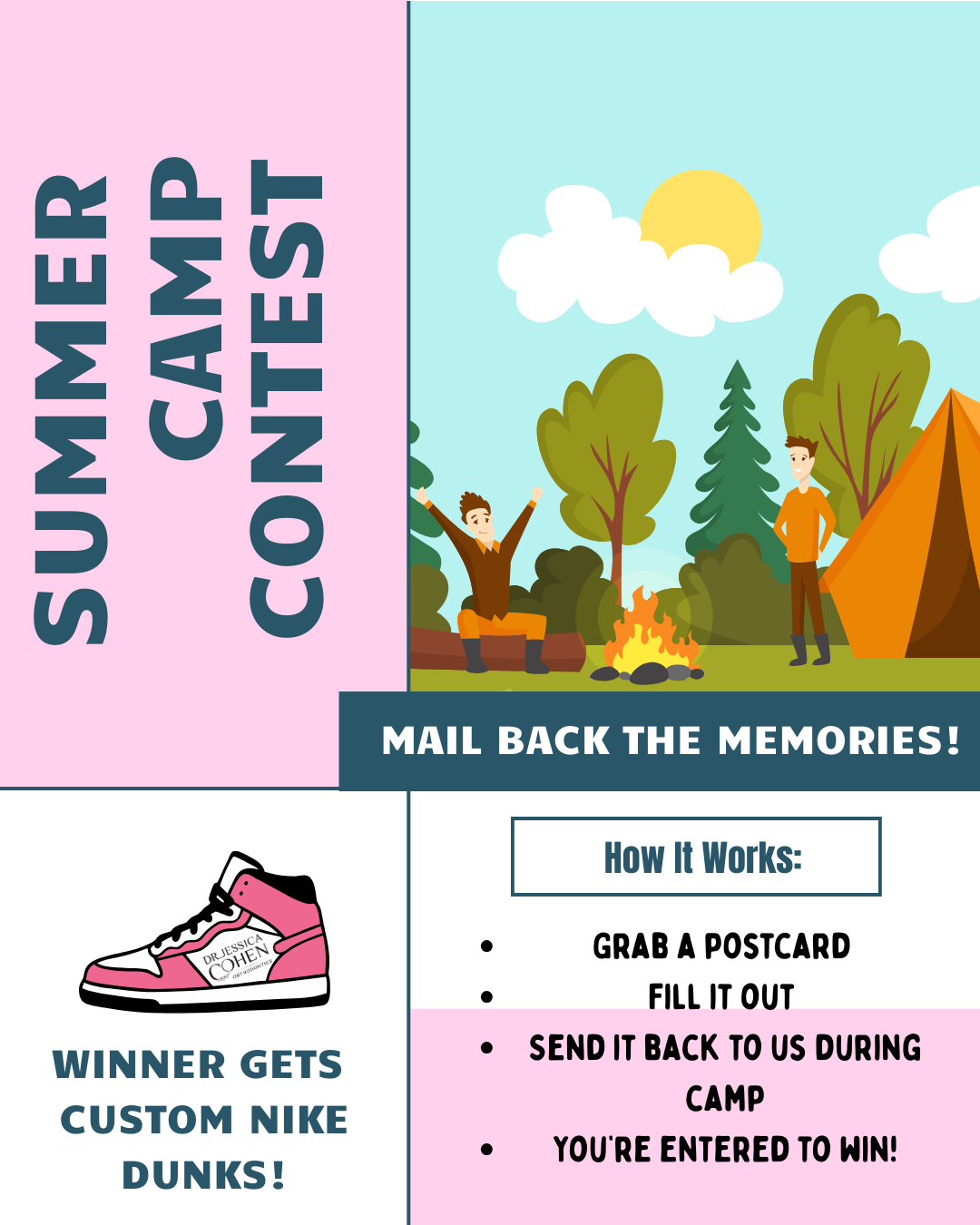 Jessica Cohen Orthodontics summer postcard contest announcement
